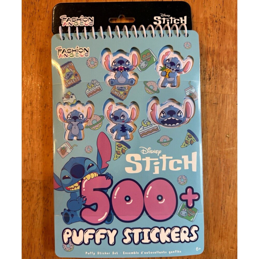 Fashion Angels Disney Stitch 500+ Puffy Stickers, Disney Franchise Theme